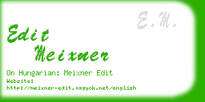 edit meixner business card